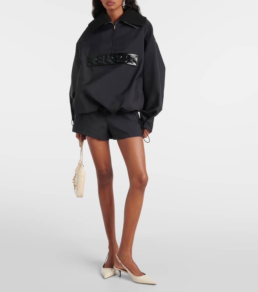 Gucci Techno gabardine half-zip jacket