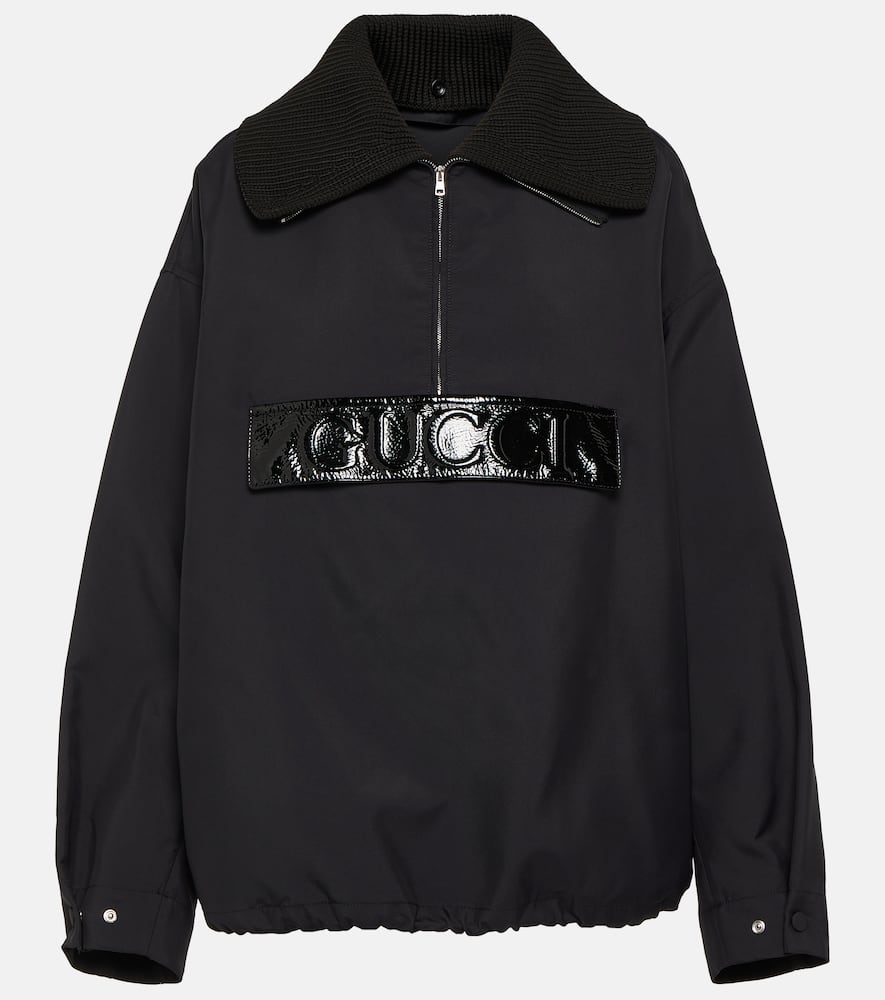 Gucci Techno gabardine half-zip jacket