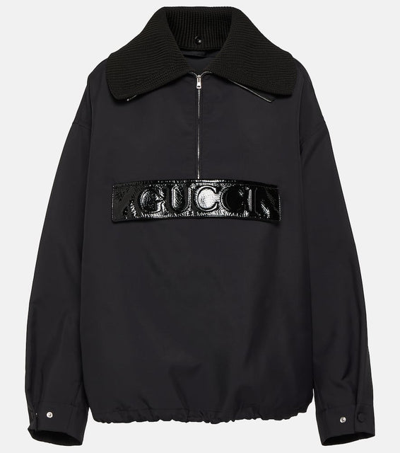 Gucci Techno gabardine half-zip jacket