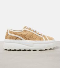 Gucci Tennis Trek GG suede platform sneakers