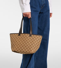 Gucci Totissima Small leather-trimmed tote bag