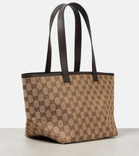Gucci Totissima Small leather-trimmed tote bag