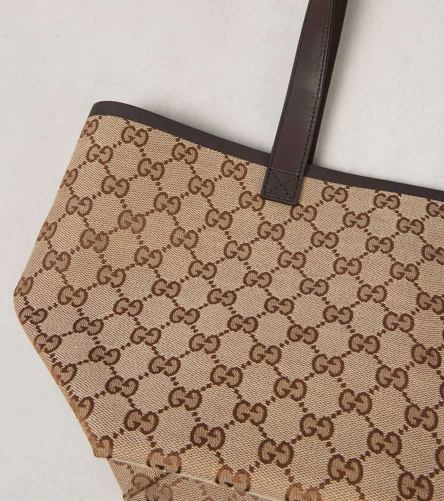 Gucci Totissima Small leather-trimmed tote bag