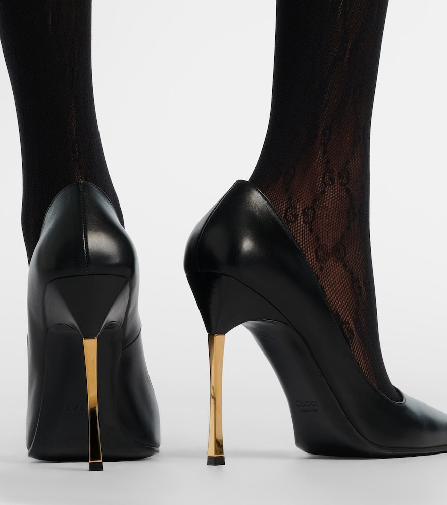 Gucci Bombshell 120 leather pumps (Black) - High-Heel Pumps