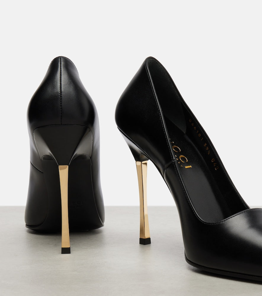 Gucci Bombshell 120 leather pumps (Black) - High-Heel Pumps