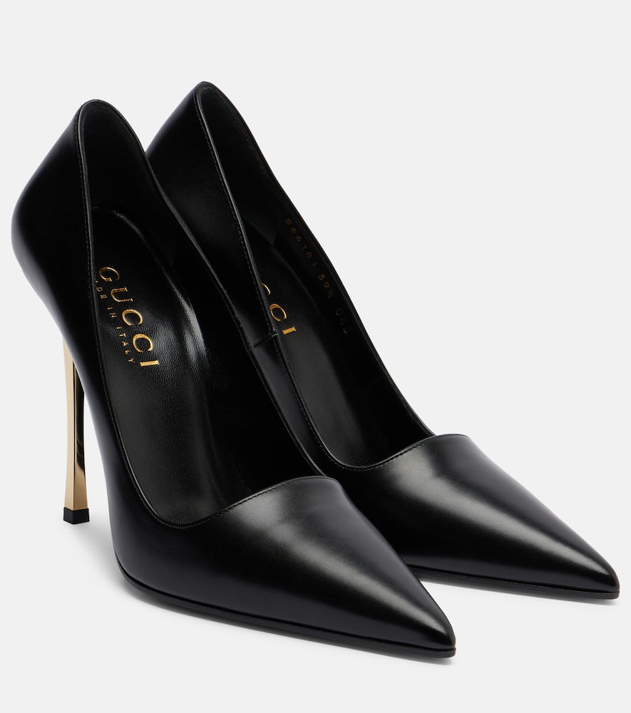Gucci Bombshell 120 leather pumps (Black) - High-Heel Pumps