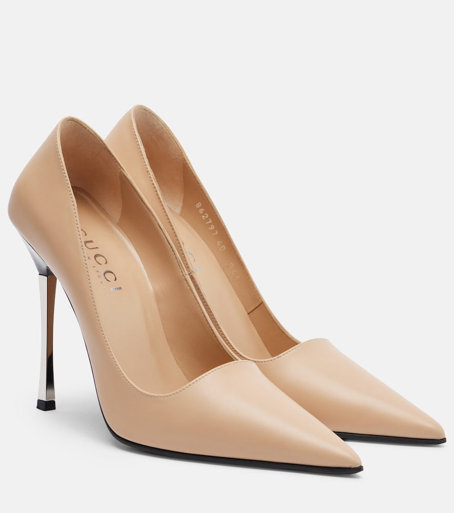 Gucci Bombshell leather pumps in Beige - High-Heel Pumps