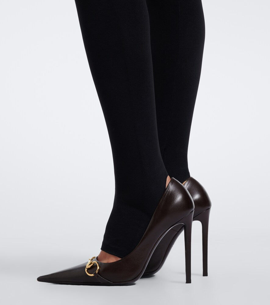 Gucci Donna Horsebit leather pumps in Brown - High-Heel Pumps
