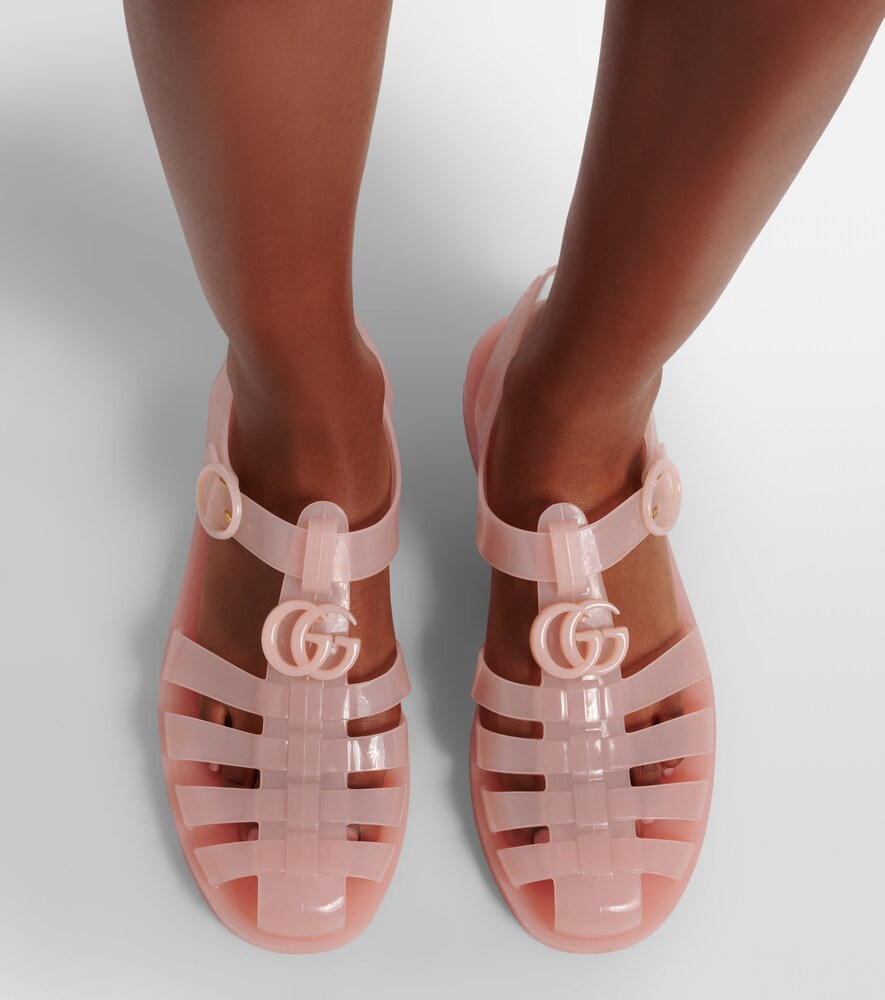 Gucci Double G fisherman sandals in Pink - Flat Sandals