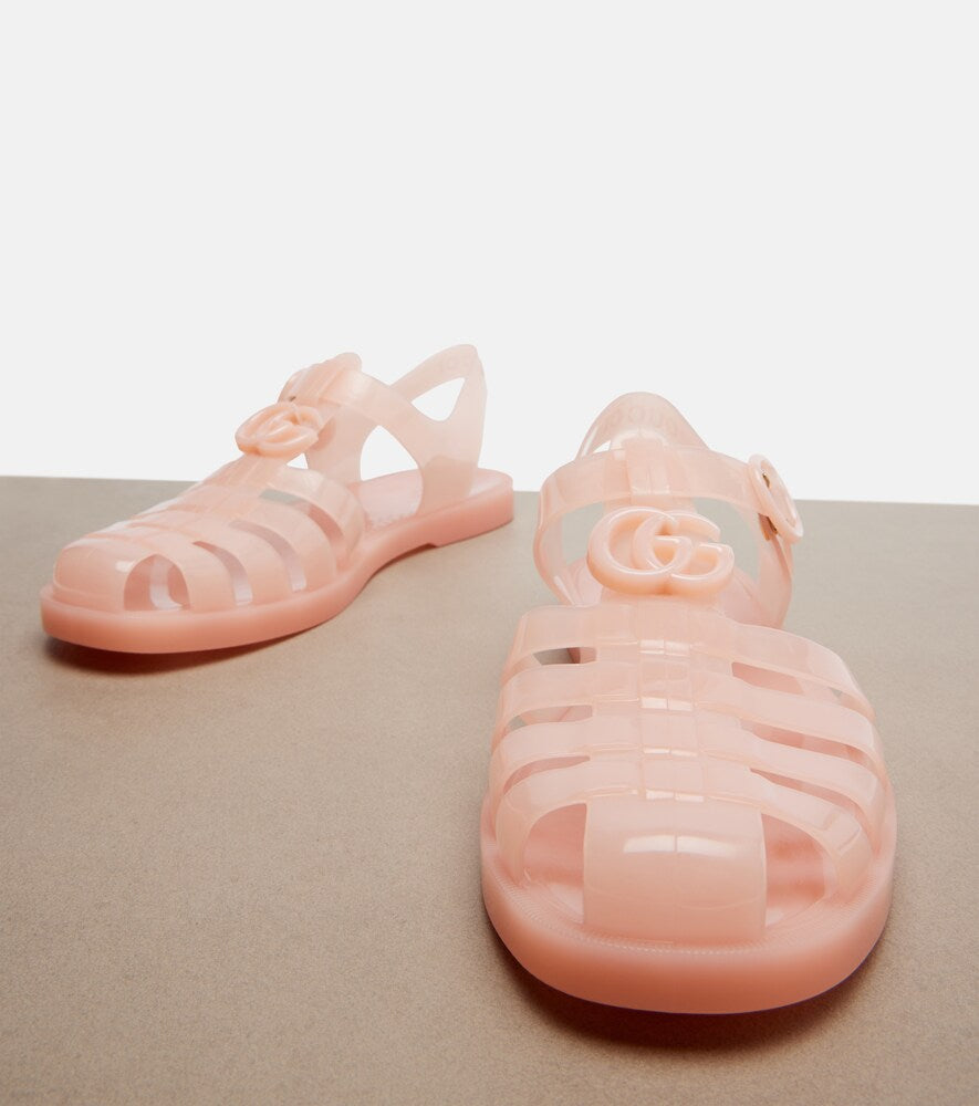 Gucci Double G fisherman sandals in Pink - Flat Sandals