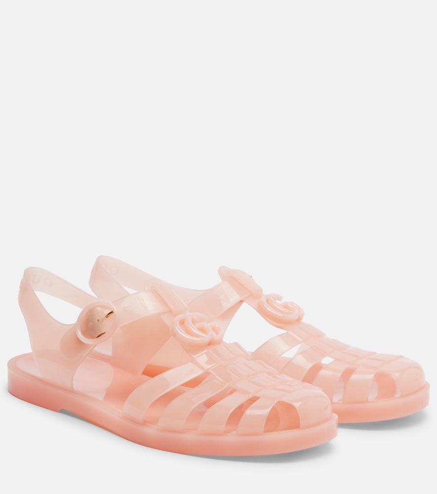 Gucci Double G fisherman sandals in Pink - Flat Sandals
