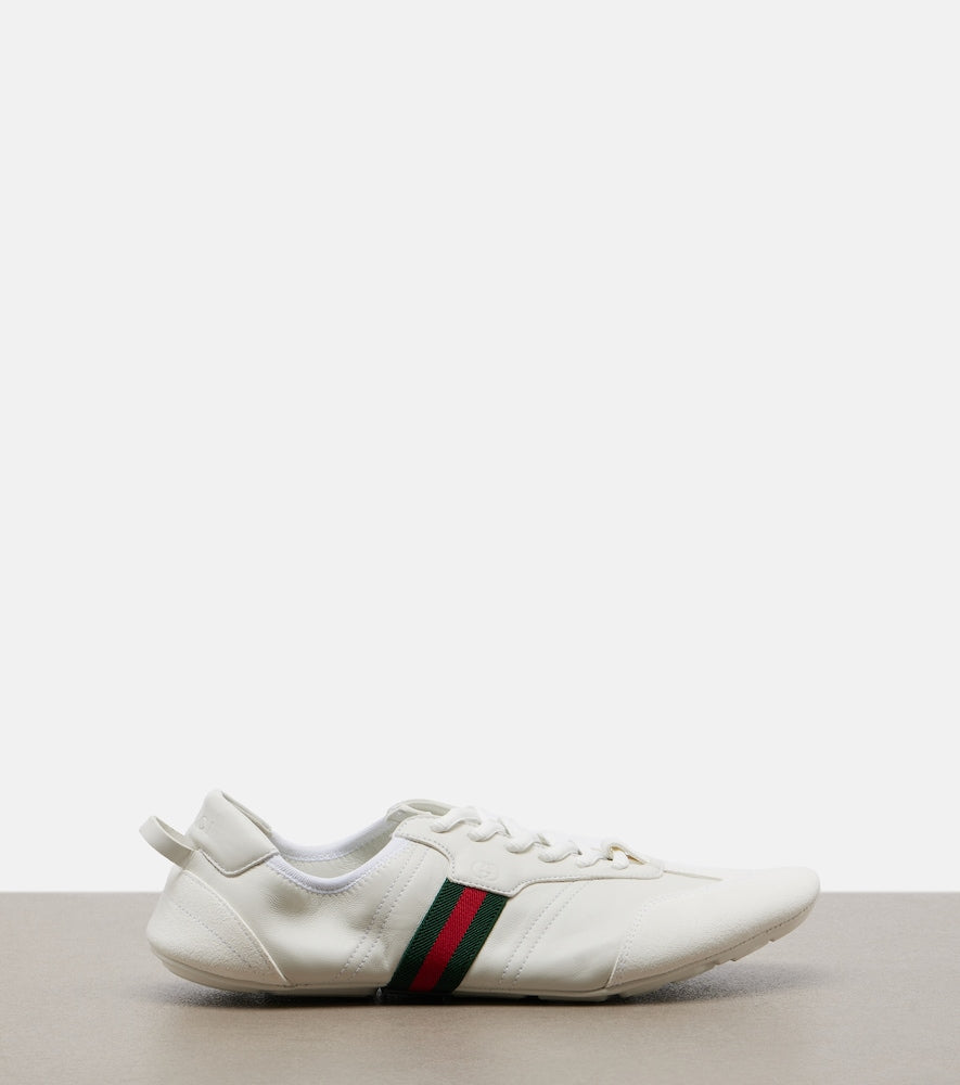 Gucci Flex suede and leather sneakers (White) - Low-Top Sneakers