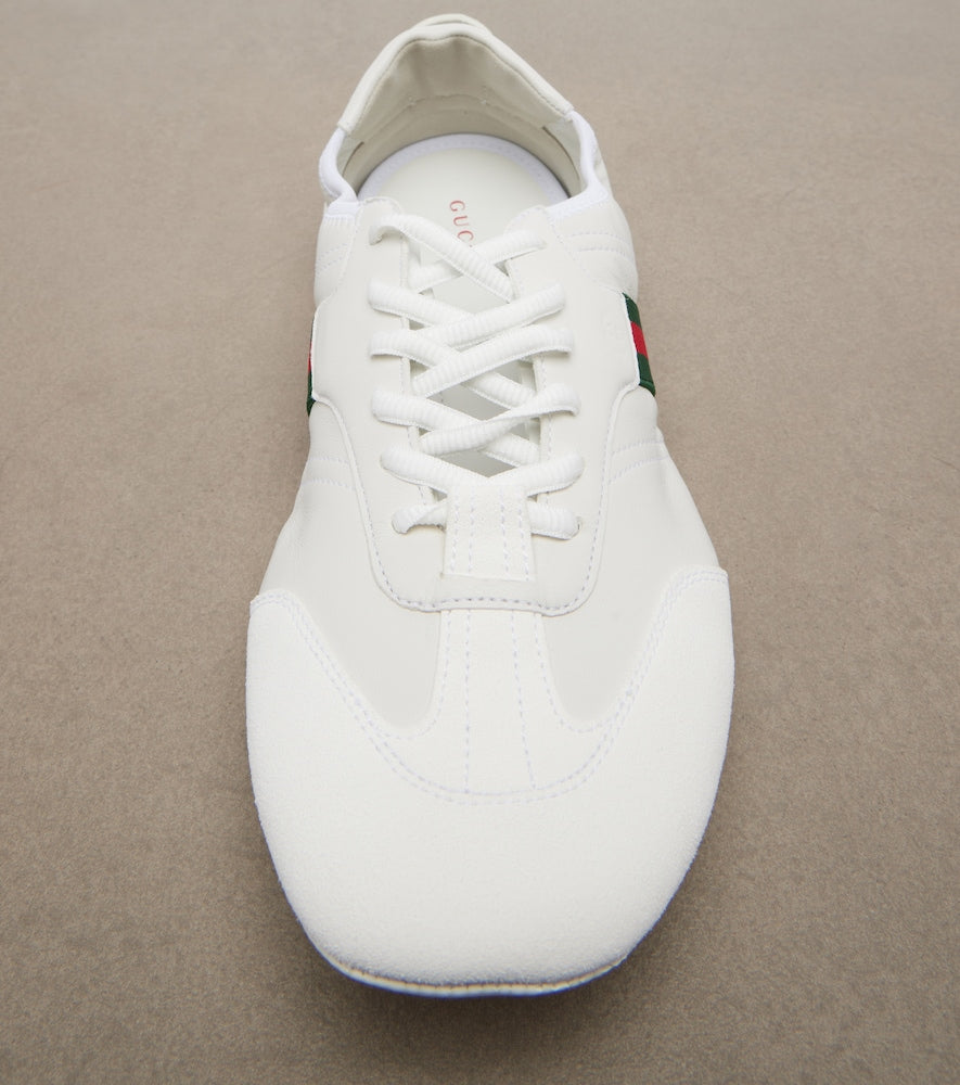 Gucci Flex suede and leather sneakers (White) - Low-Top Sneakers
