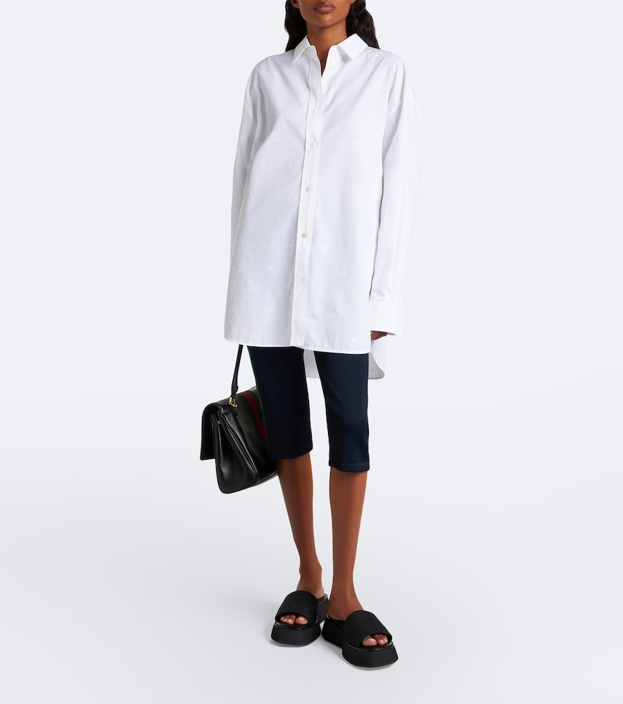 Gucci GG canvas platform slides (Black) - Slides