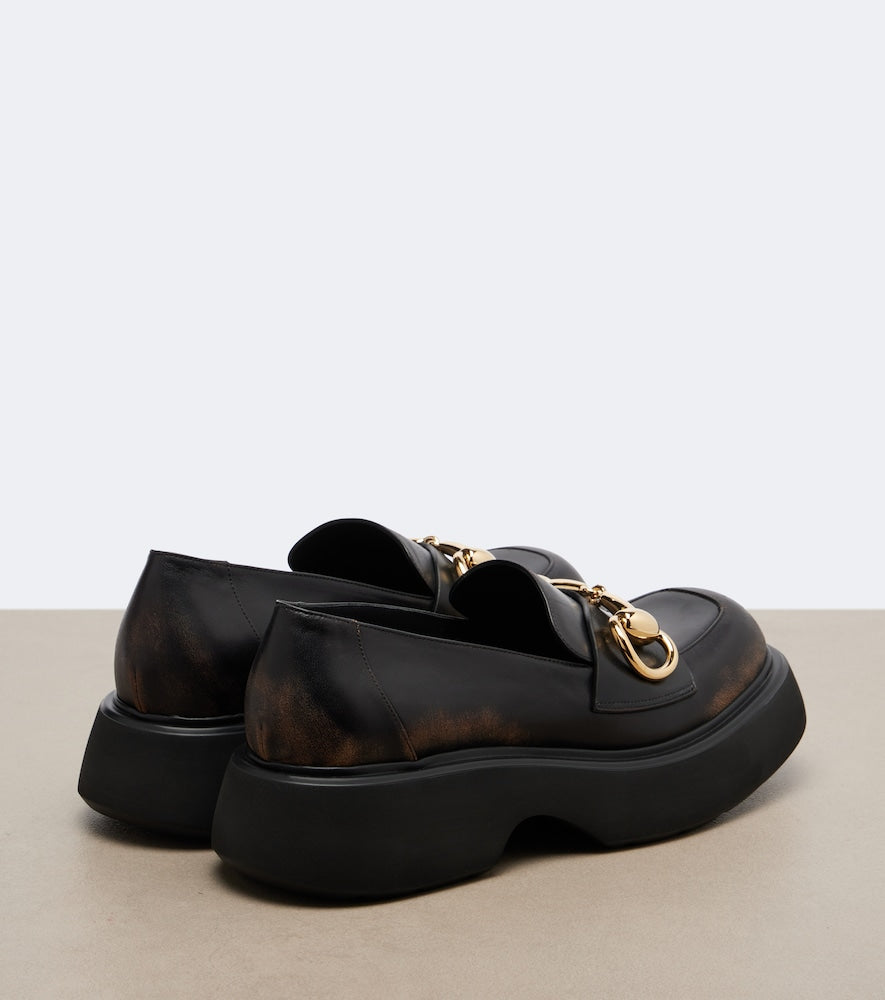 Gucci Horsebit leather loafers in Black - Loafers