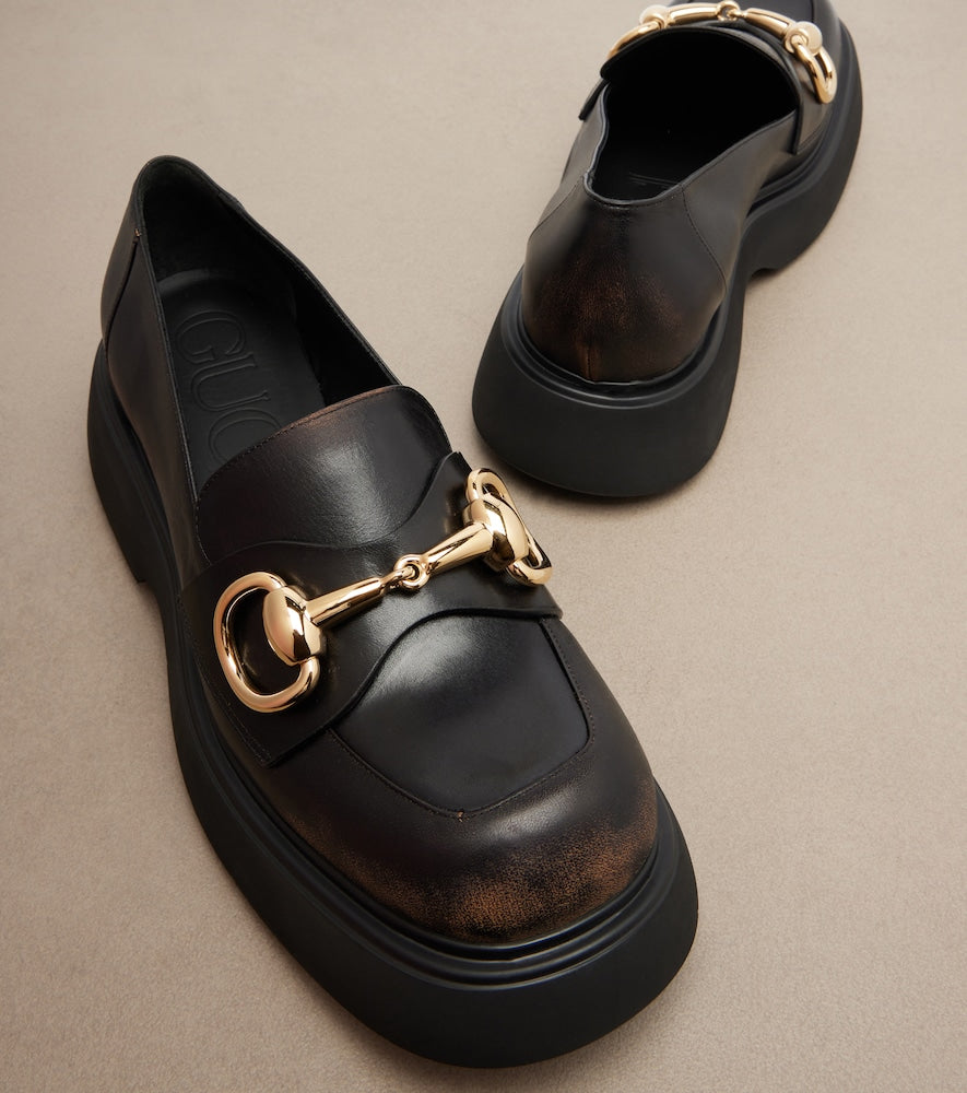 Gucci Horsebit leather loafers in Black - Loafers