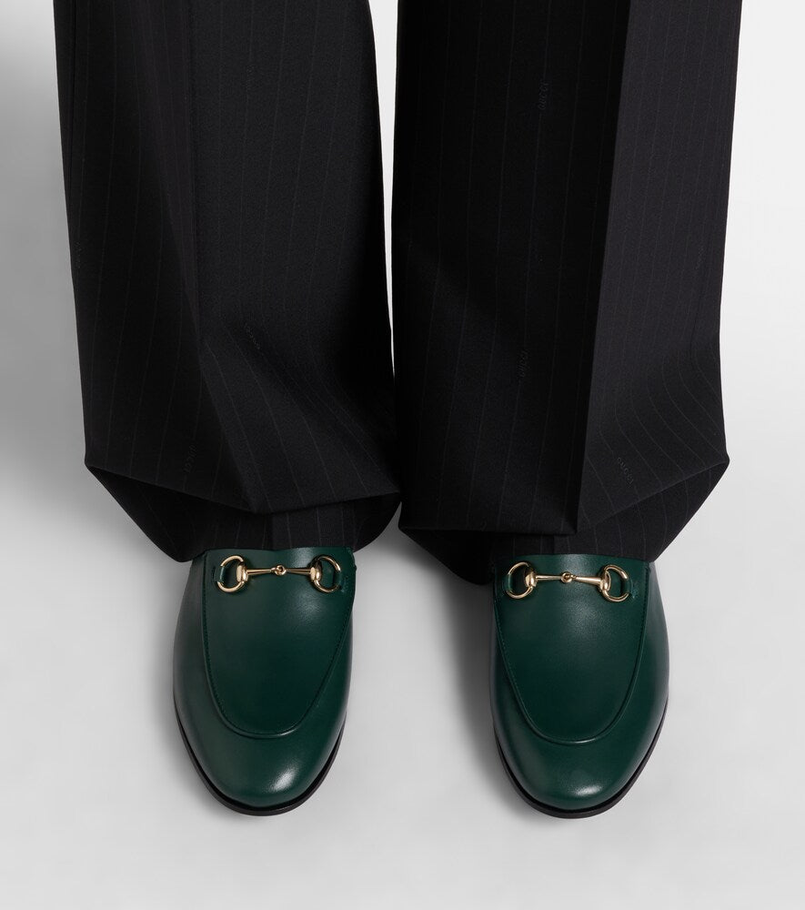 Green Gucci Horsebit leather loafers - Loafers