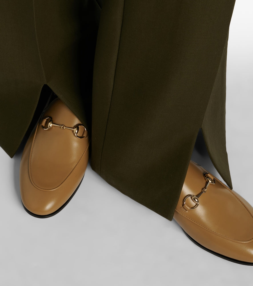 Gucci Jordaan Horsebit leather loafers - Beige Loafers