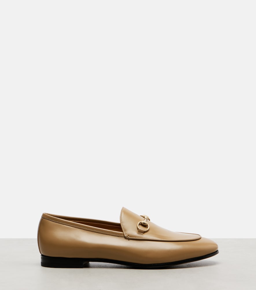 Gucci Jordaan Horsebit leather loafers - Beige Loafers