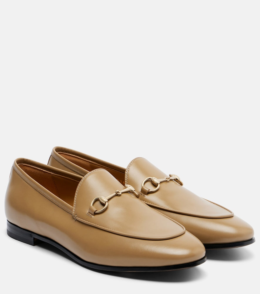 Gucci Jordaan Horsebit leather loafers - Beige Loafers