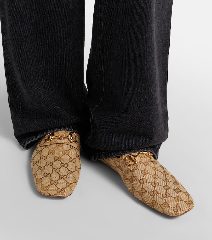 Gucci Ragazzo GG canvas mules in Beige - Flat Shoes
