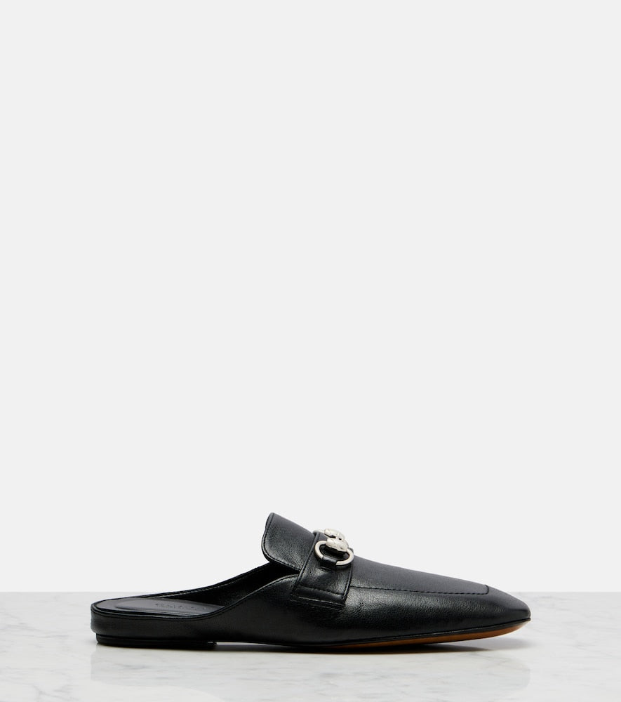Gucci Ragazzo Horsebit leather mules (Black) - Mules