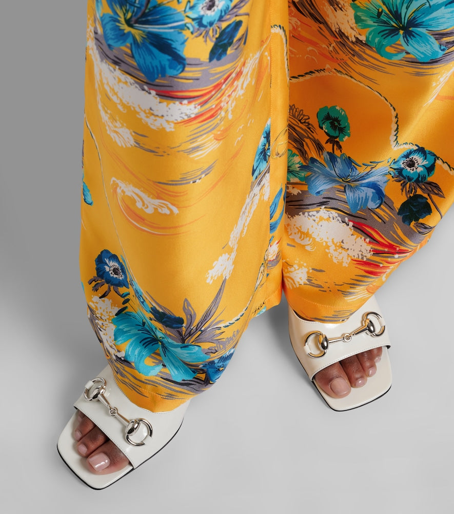 Gucci Signora Horsebit leather mules (White) - Heeled Sandals
