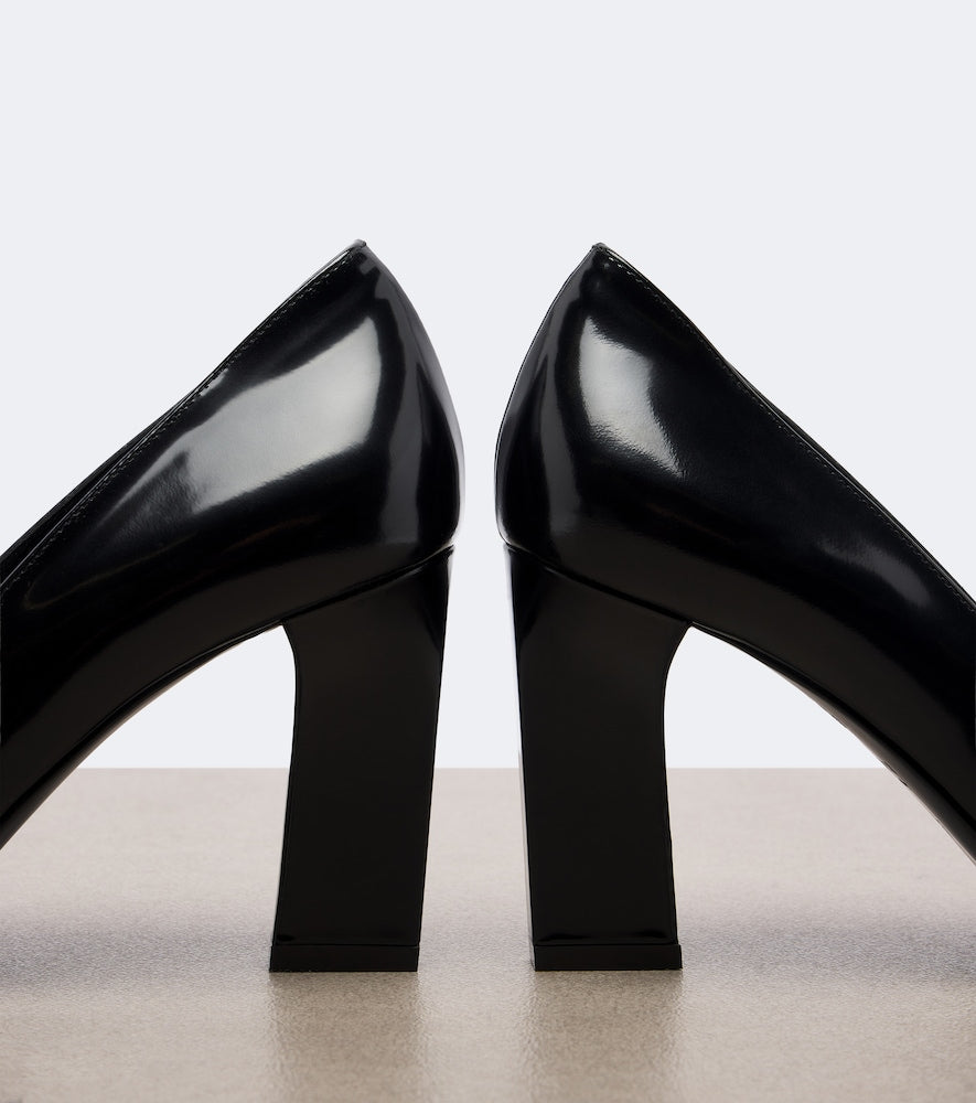 Gucci Signora Horsebit leather pumps - Black Mid Heel Pumps