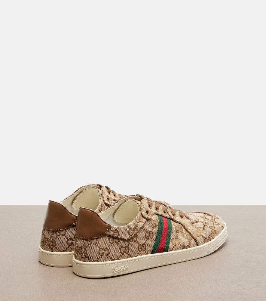 Beige Gucci Stretch GG canvas low-top sneakers - Low-Top Sneakers