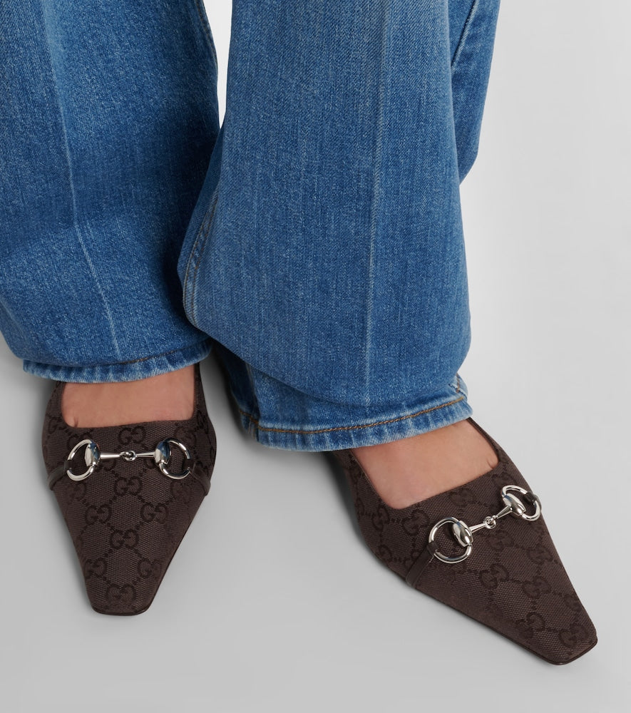 Gucci Vittoria GG canvas ballet flats in Brown - Ballerina Flats