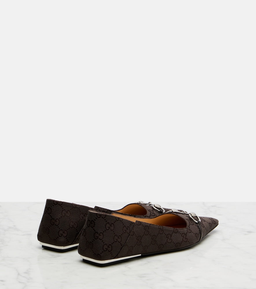 Gucci Vittoria GG canvas ballet flats in Brown - Ballerina Flats