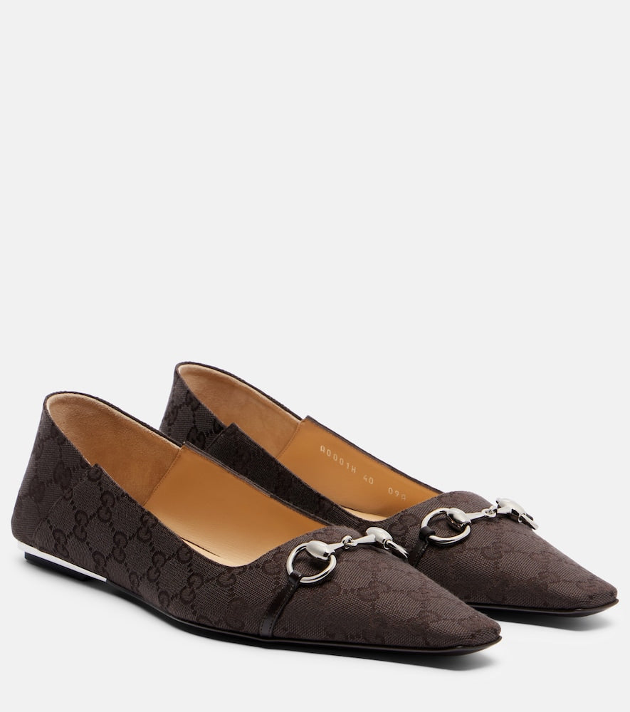 Gucci Vittoria GG canvas ballet flats in Brown - Ballerina Flats