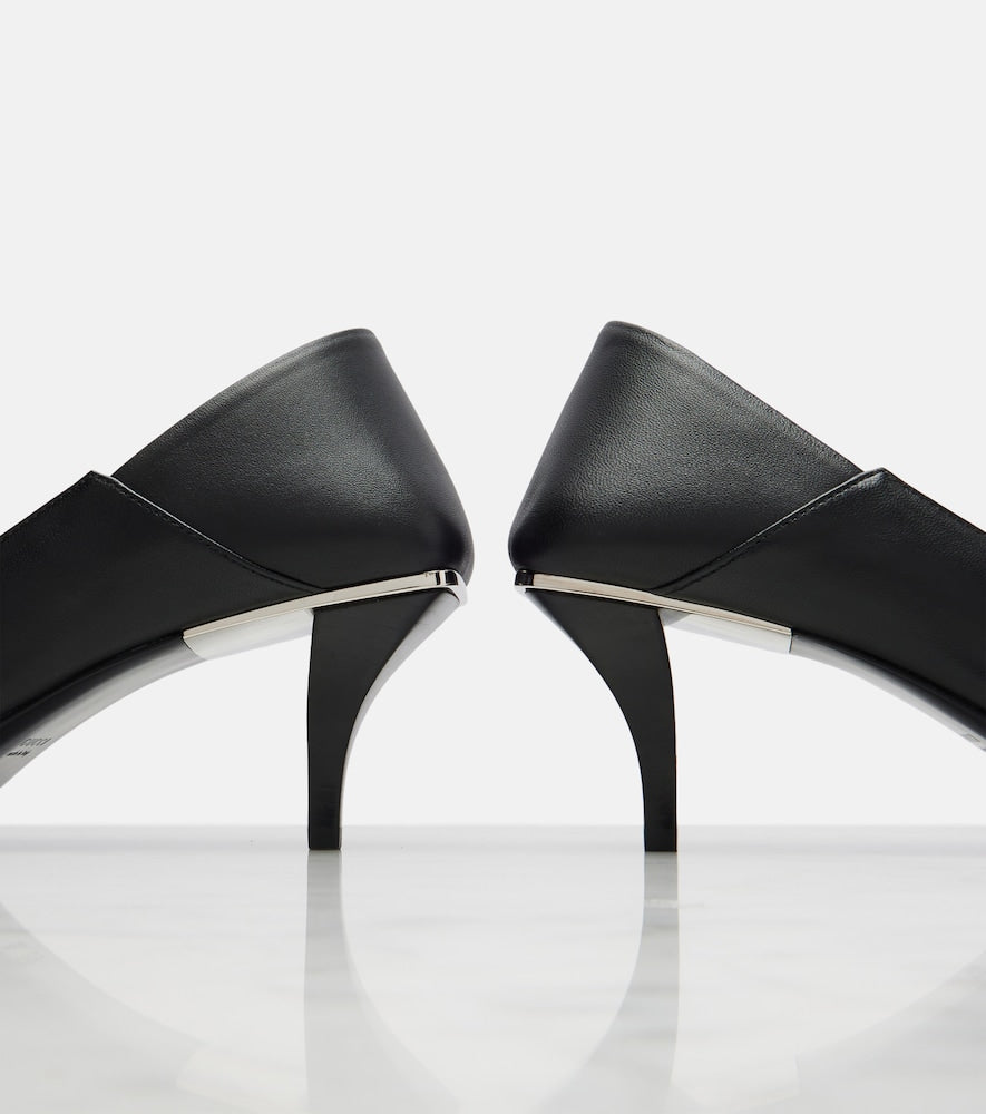 Black Gucci Vittoria Horsebit leather pumps - Mid Heel Pumps