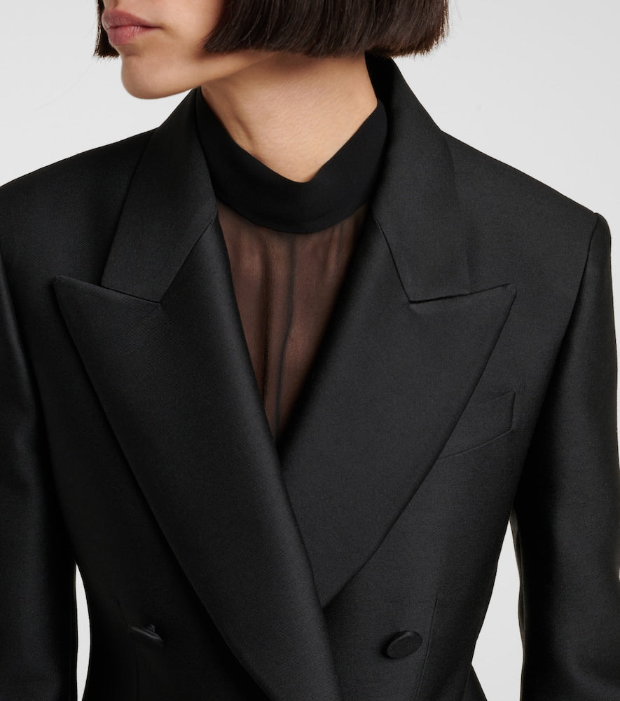 Gucci Wool and silk gabardine blazer