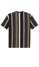 Guess Originals Originals Vertical Stripe Tee in Navy,Green