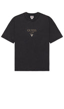 Guess Originals Printed Baker Logo Tee in Black - Guess Originals - T-shirt avec logo Baker imprimé en noir - Guess Originals 黑色 Baker 徽标印花 T 恤 - Guess Originals bedrucktes Baker-Logo-T-Shirt in Schwarz - Guess Originals 프린트 베이커 로고 티셔츠 블랙 색상 - Maglietta Guess Originals con logo Baker stampato in nero
