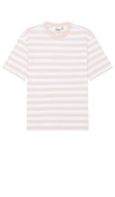 Guess Originals Simple Stripe Tee in Blush - Guess Originals - T-shirt à rayures simples - Blush - Guess Originals 粉色简单条纹 T 恤 - Guess Originals Simple Stripe T-Shirt in Blush - Guess Originals 심플 스트라이프 티셔츠 - Maglietta Guess Originals a righe semplici color cipria