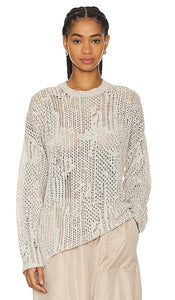 H2OFagerholt H2O Fagerholt Nutto Crewneck Top in Cream - H2OFagerholt H2O Fagerholt Nutto - Haut ras du cou crème - H2OFagerholt H2O Fagerholt Nutto 奶油色圆领上衣 - H2OFagerholt H2O Fagerholt Nutto Rundhals-Top in Creme - H2OFagerholt H2O Fagerholt 누토 크루넥 탑 - Top girocollo H2OFagerholt H2O Fagerholt Nutto color crema