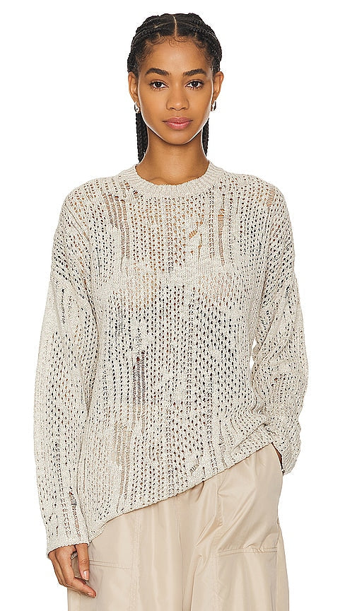 H2OFagerholt H2O Fagerholt Nutto Crewneck Top in Cream - H2OFagerholt H2O Fagerholt Nutto - Haut ras du cou crème - H2OFagerholt H2O Fagerholt Nutto 奶油色圆领上衣 - H2OFagerholt H2O Fagerholt Nutto Rundhals-Top in Creme - H2OFagerholt H2O Fagerholt 누토 크루넥 탑 - Top girocollo H2OFagerholt H2O Fagerholt Nutto color crema