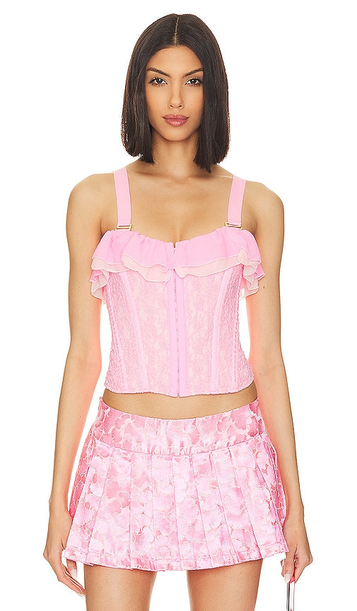 HAH Seams Like A Princess Corset in Pink - HAH - Corset avec coutures comme une princesse en rose - HAH 接缝就像粉色公主紧身胸衣 - HAH Nähte wie ein Prinzessinnenkorsett in Rosa - HAH 솔기 같은 핑크 색상의 공주 코르셋 - HAH sembra un corsetto da principessa in rosa
