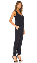 MONROW Crepe Jumpsuit in Blue