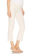 HATCH Straight Leg Maternity Jean in Cream