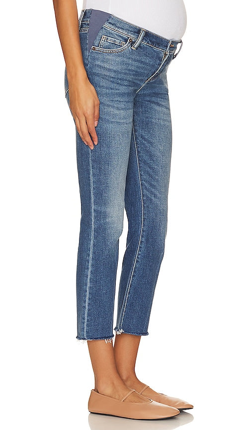 HATCH The Crop Maternity Jean in Blue - Jean de maternité court HATCH en bleu - HATCH 蓝色 Crop 孕妇牛仔裤 - HATCH The Crop Umstandsjeans in Blau - HATCH The Crop Maternity 진 블루 색상 - HATCH Jeans premaman Crop in blu