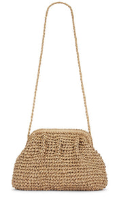 Hat Attack Frame Clutch in Nude