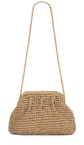 Hat Attack Frame Clutch in Nude