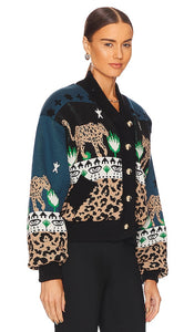 Hayley Menzies Bomber Jacket in Navy,Black