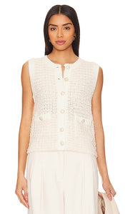 HEARTLOOM Lisse Vest in Ivory - Gilet Lisse HEARTLOOM en ivoire - HEARTLOOM Lisse 象牙色背心 - HEARTLOOM Lisse Weste in Elfenbein - HARTLOOM Lisse 베스트 아이보리 색상 - Gilet HEARTLOOM Lisse in avorio