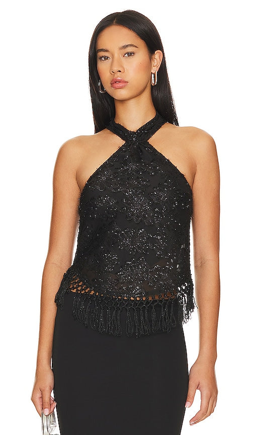HEARTLOOM Merritt Top in Black - Haut Merritt HEARTLOOM en noir - HEARTLOOM Merritt 黑色上衣 - HEARTLOOM Merritt Top in Schwarz - HARTLOOM 메리트 탑 - Maglietta HEARTLOOM Merritt in nero