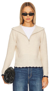 HEARTLOOM Michi Sweater in Ivory - Pull Michi HEARTLOOM en ivoire - HEARTLOOM Michi 象牙色毛衣 - HEARTLOOM Michi Pullover in Elfenbein - HARTLOOM Michi 스웨터 아이보리 색상 - Maglione HEARTLOOM Michi in avorio