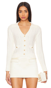 HEARTLOOM Renata Cardi in Ivory - HEARTLOOM Renata Cardi en ivoire - HEARTLOOM 象牙色 Renata Cardi - HEARTLOOM Renata Cardi in Elfenbein - HARTLOOM 아이보리 색상의 Renata Cardi - HEARTLOOM Renata Cardi in avorio